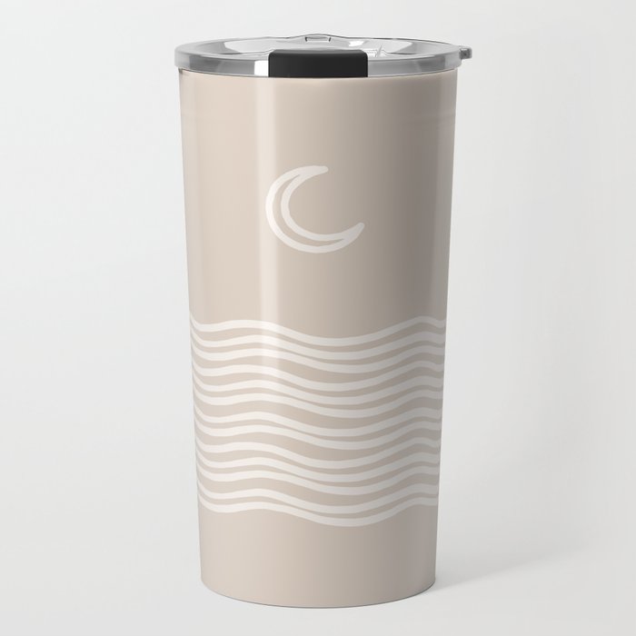 moon over water - neutral Travel Mug Gallery Image 1