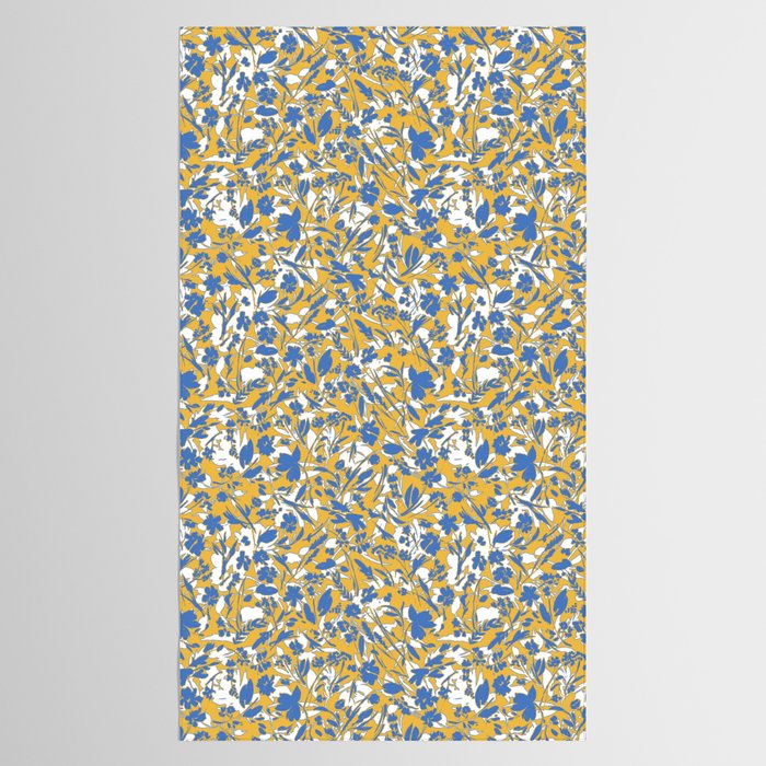 Simplistic silhouette flowers YB Tablecloth Gallery Image 2