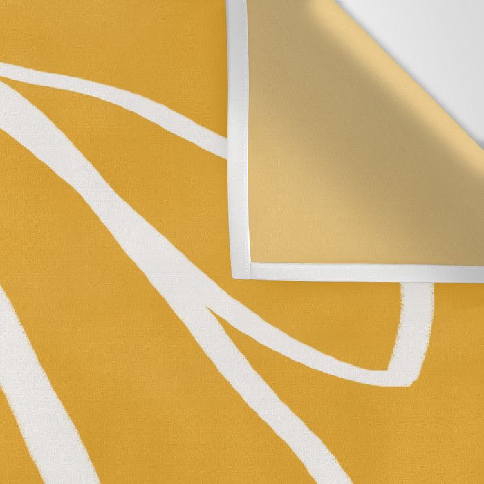 Minimal Flora - daisy yellow Wall Tapestry Gallery Image 3