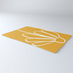 Minimal Flora - daisy yellow Rug Gallery Image 3