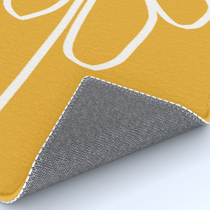 Minimal Flora - daisy yellow Rug Gallery Image 4