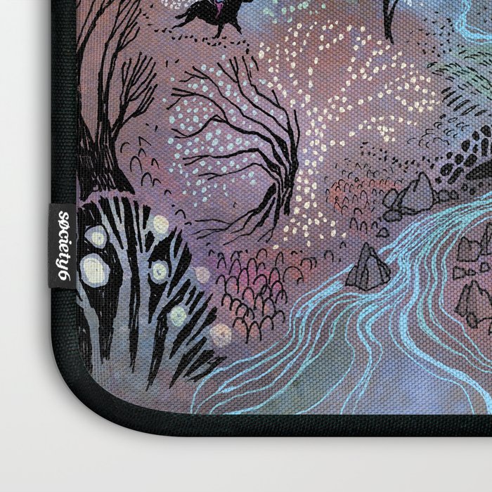 Valley at Full Moon Laptop Sleeve Gallery Image 3