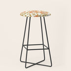 Wild Mountain Roses - vintage autumn leaves  Stool Gallery Image 1