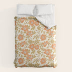 Wild Mountain Roses - vintage autumn leaves  Comforter Gallery Image 6