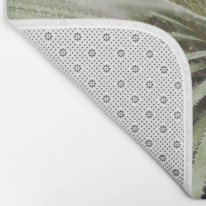 Sage green yucca plant - desert plant mexico - travel photography   Bath Mat Gallery Image 2