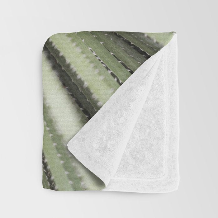 Sage green yucca plant - desert plant mexico - travel photography   Throw Blanket Gallery Image 3