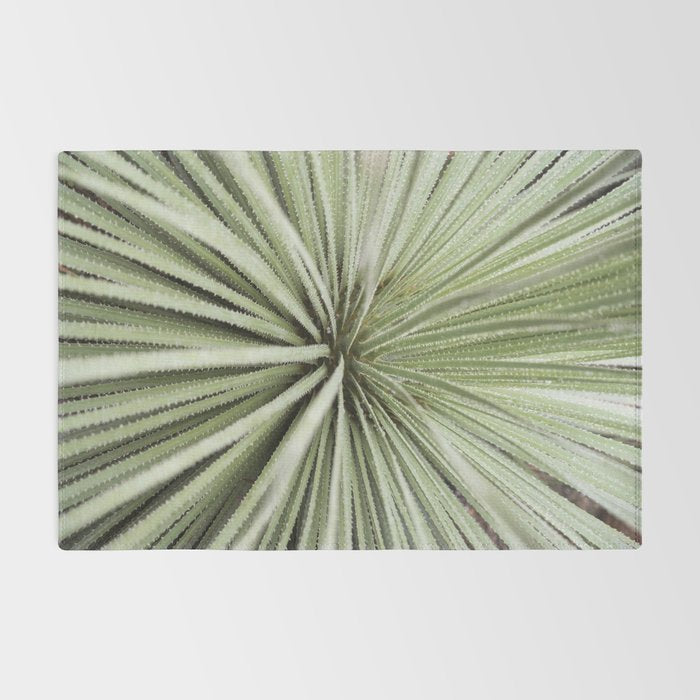 Sage green yucca plant - desert plant mexico - travel photography   Rug Gallery Image 2