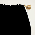 Midcentury Modern Loops Pattern in White and Black Window Curtain Gallery Image 2