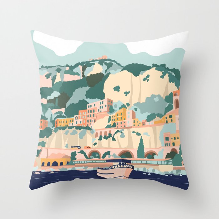 Amalfi, Italy Throw Pillow Gallery Image 6