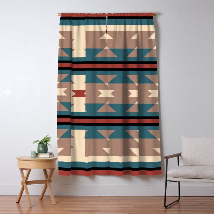 Southwestern Pattern 126 Window Curtain Gallery Image 5
