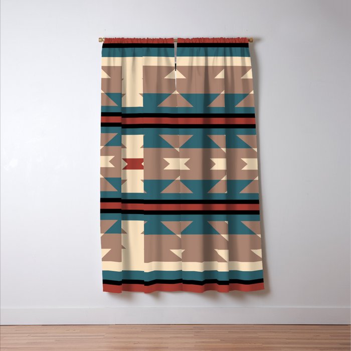 Southwestern Pattern 126 Window Curtain Gallery Image 3
