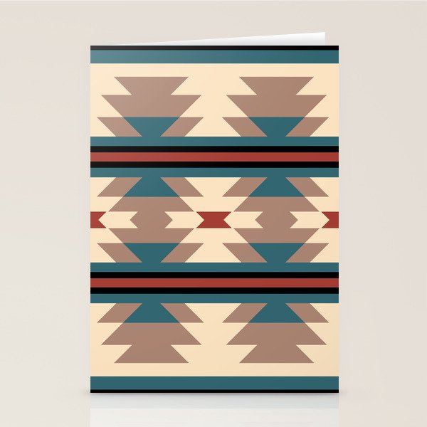 Southwestern Pattern 126 Stationery Card Gallery Image 2