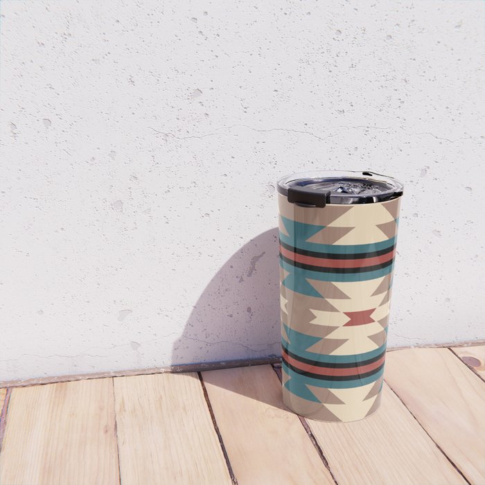 Southwestern Pattern 126 Travel Mug Gallery Image 4
