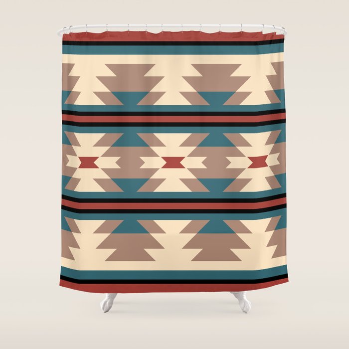 Southwestern Pattern 126 Shower Curtain Gallery Image 1