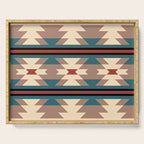 Southwestern Pattern 126 Serving Tray Gallery Image 1