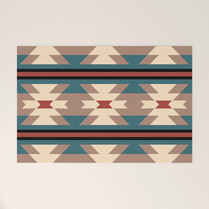 Southwestern Pattern 126 Welcome Mat Gallery Image 1