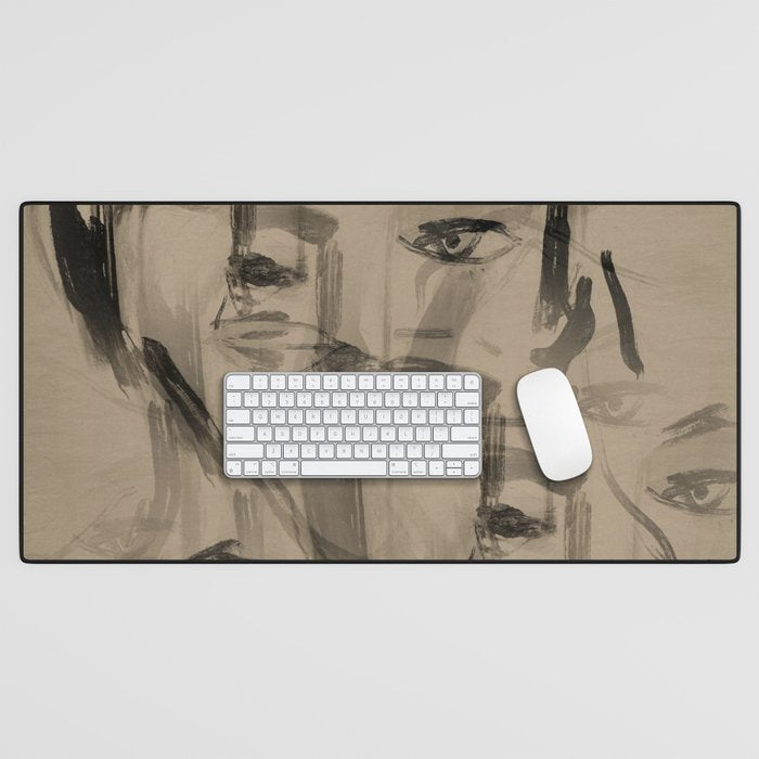 Abstract Portrait 3 Desk Mat Gallery Image 1