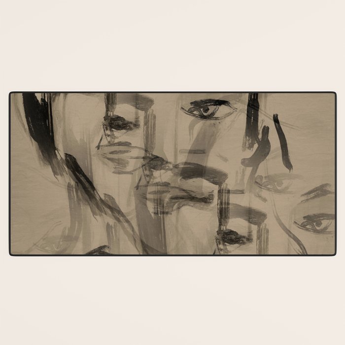 Abstract Portrait 3 Desk Mat Gallery Image 3