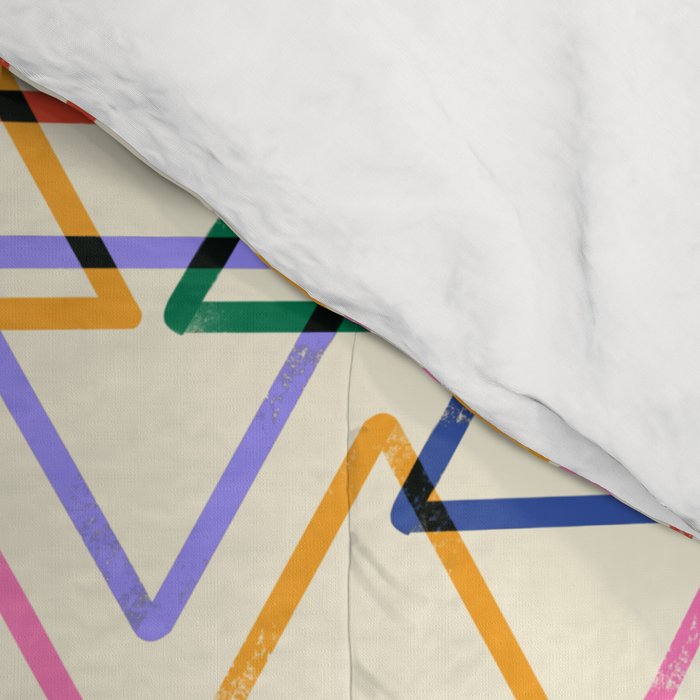 Colorful Triangle Stamp Pattern Comforter Gallery Image 4
