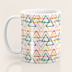 Colorful Triangle Stamp Pattern Coffee Mug Gallery Image 3
