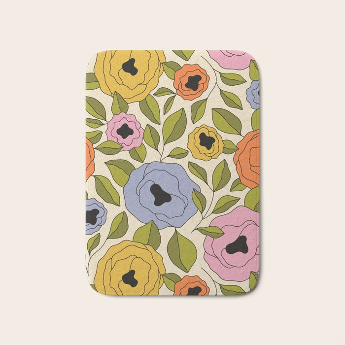 Summer Garden #15 Bath Mat Gallery Image 1