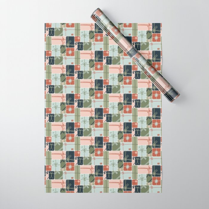 Patchwork Presents Wrapping Paper Gallery Image 1