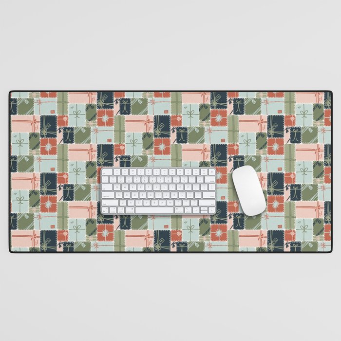 Patchwork Presents Desk Mat Gallery Image 1