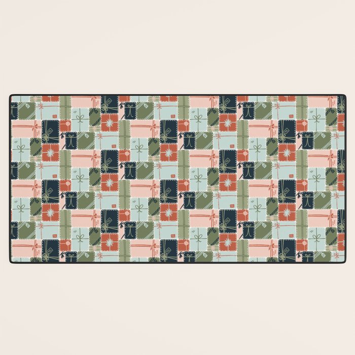 Patchwork Presents Desk Mat Gallery Image 3