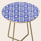 Vintage marine sea shell art pattern Side Table Gallery Image 2