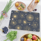 Firework display doodle art pattern Cutting Board Gallery Image 2