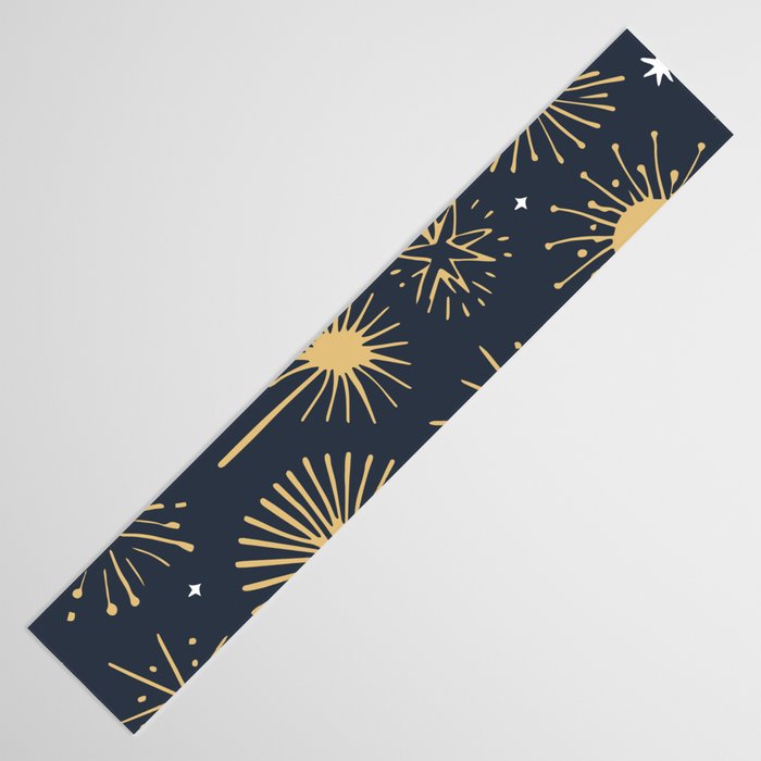 Firework display doodle art pattern Table Runner Gallery Image 3