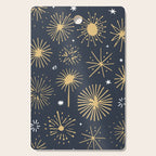 Firework display doodle art pattern Cutting Board Gallery Image 1