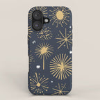 Firework display doodle art pattern iPhone Case Gallery Image 1