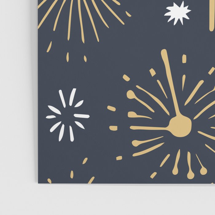 Firework display doodle art pattern Poster Gallery Image 3