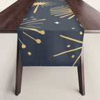 Firework display doodle art pattern Table Runner Gallery Image 1