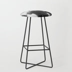 Friends in the Rain with Umbrellas black and white photography Stool Gallery Image 1