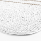 Vintage Farmhouse Grain Sack - Sandstone Stripes Bath Mat Gallery Image 3