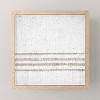 Vintage Farmhouse Grain Sack - Sandstone Stripes Mini Art Print Gallery Image 1