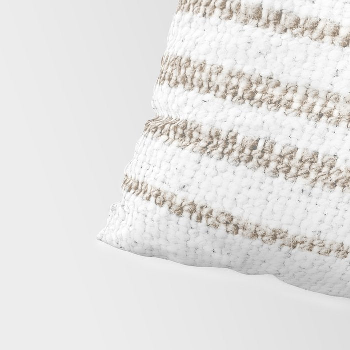 Vintage Farmhouse Grain Sack - Sandstone Stripes Pillow Sham Gallery Image 4