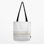 Vintage Farmhouse Grain Sack - Sandstone Stripes Tote Bag Gallery Image 2