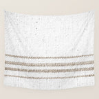 Vintage Farmhouse Grain Sack - Sandstone Stripes Wall Tapestry Gallery Image 4
