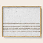 Vintage Farmhouse Grain Sack - Sandstone Stripes Serving Tray Gallery Image 1