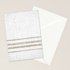 Vintage Farmhouse Grain Sack - Sandstone Stripes Stationery Card Gallery Image 2