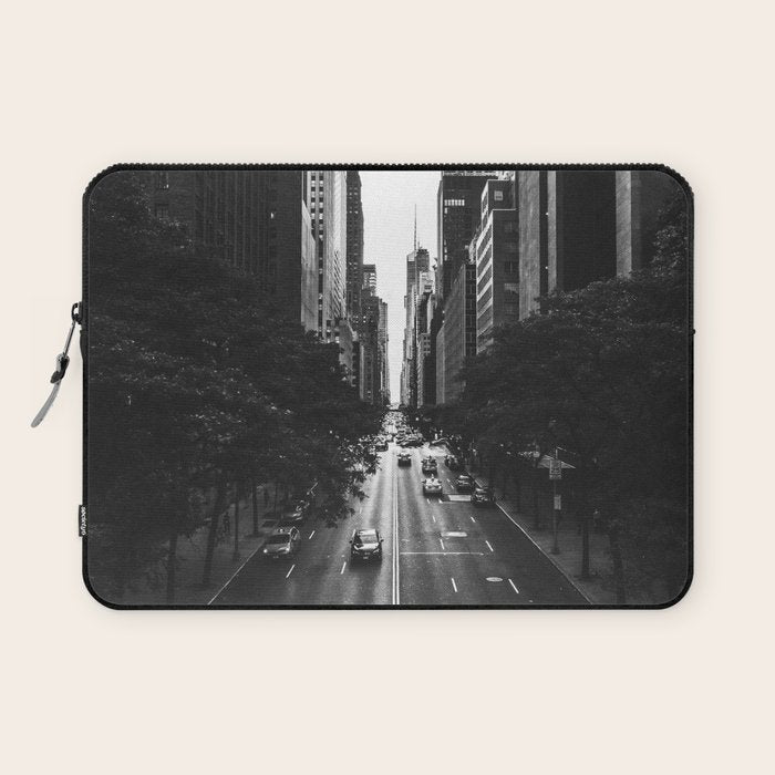 New York City (Black and White) Laptop Sleeve Gallery Image 1
