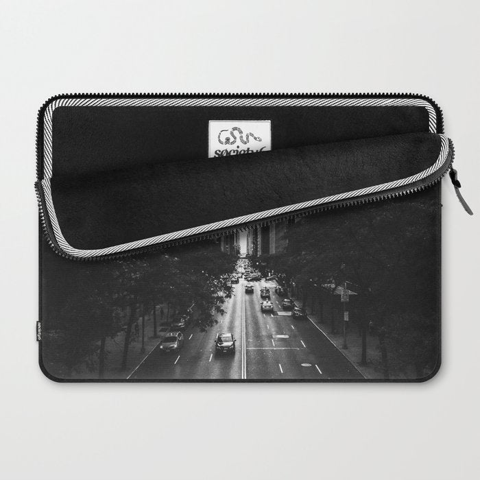 New York City (Black and White) Laptop Sleeve Gallery Image 2
