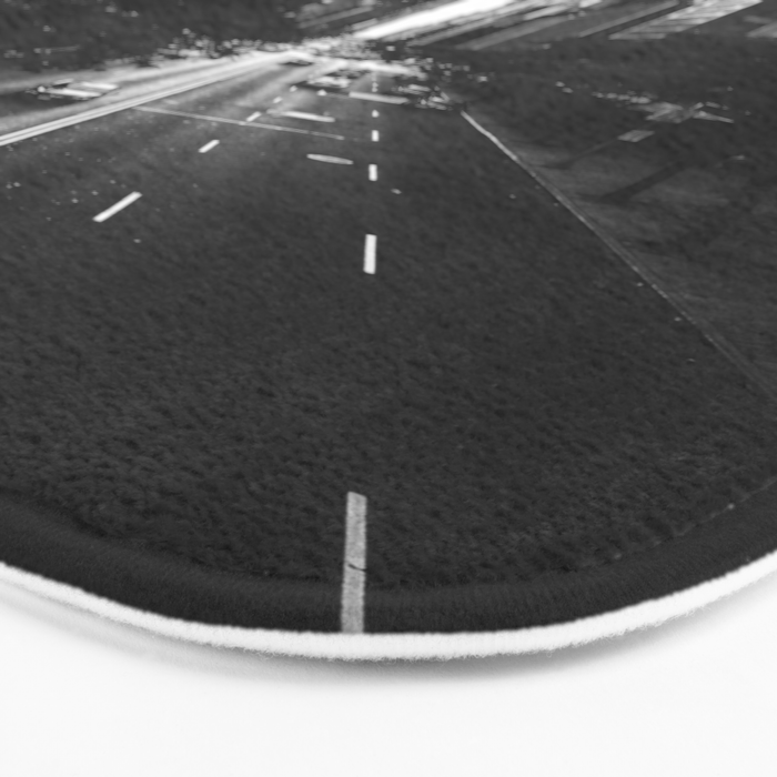 New York City (Black and White) Bath Mat Gallery Image 3