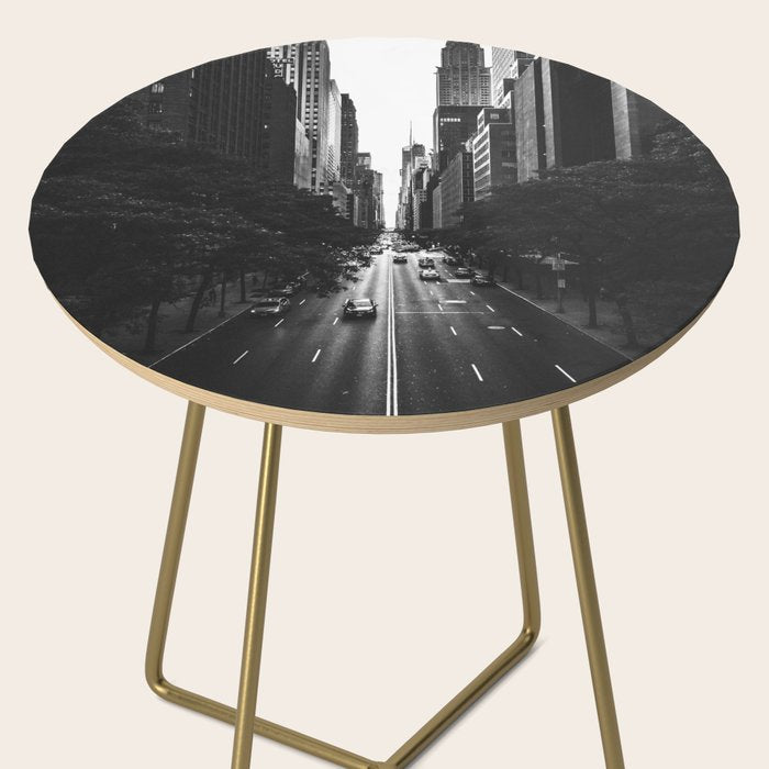 New York City (Black and White) Side Table Gallery Image 2