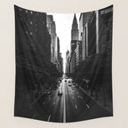 New York City (Black and White) Wall Tapestry Gallery Image 4