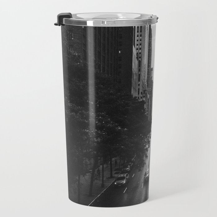 New York City (Black and White) Travel Mug Gallery Image 3