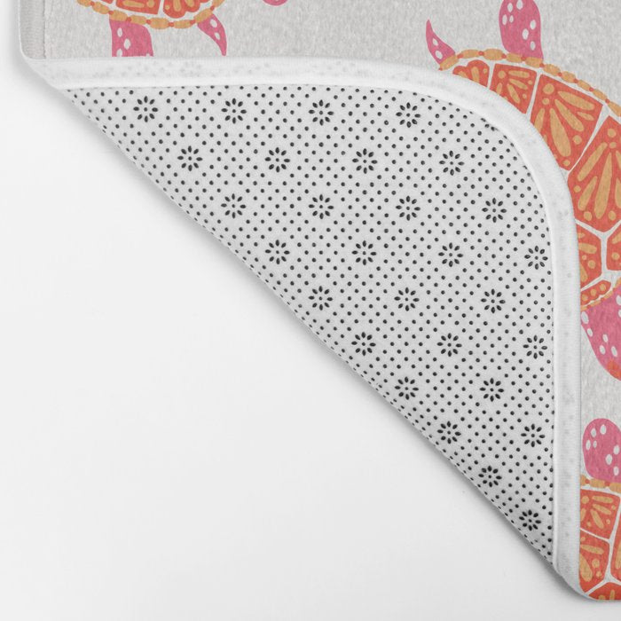 Sea Turtle - Melon Palette Bath Mat Gallery Image 2
